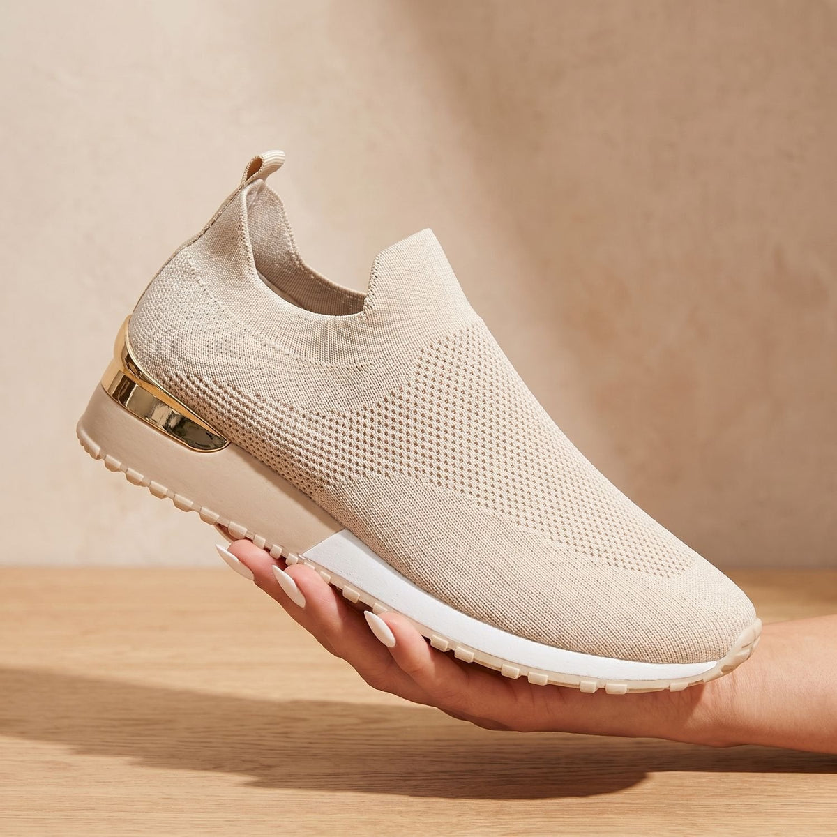 Women's Orthopedic Slip-On Knit Sneakers with Arch Support