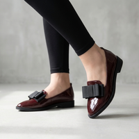 Women's Orthopedic Slip-On Loafers with Bow Accent