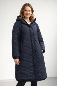 Wearclo | Women's Padded Hooded Parka for Cold Weather