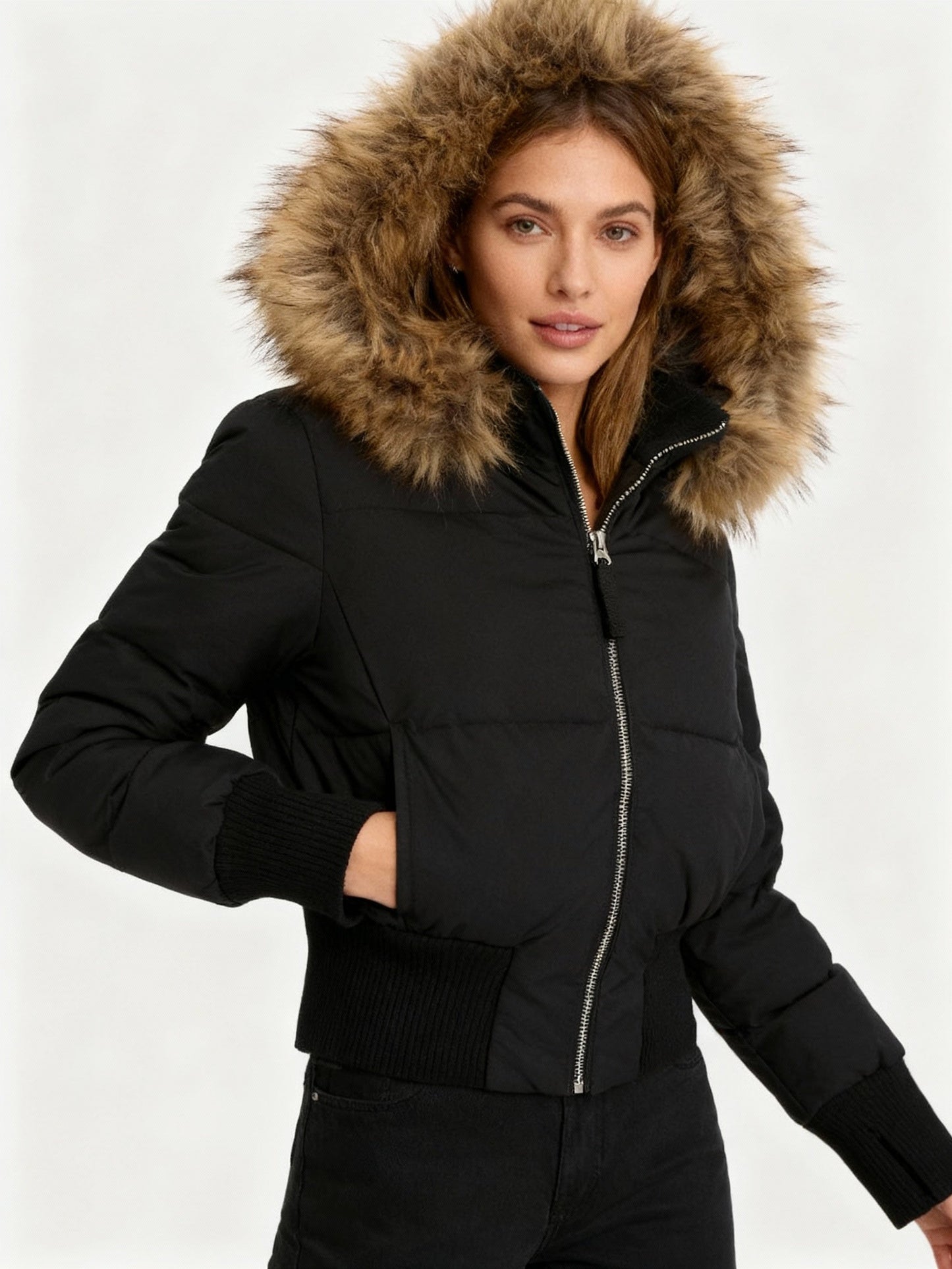 Women's Quilted Winter Jacket with Warm & Removable Hood | Wearclo