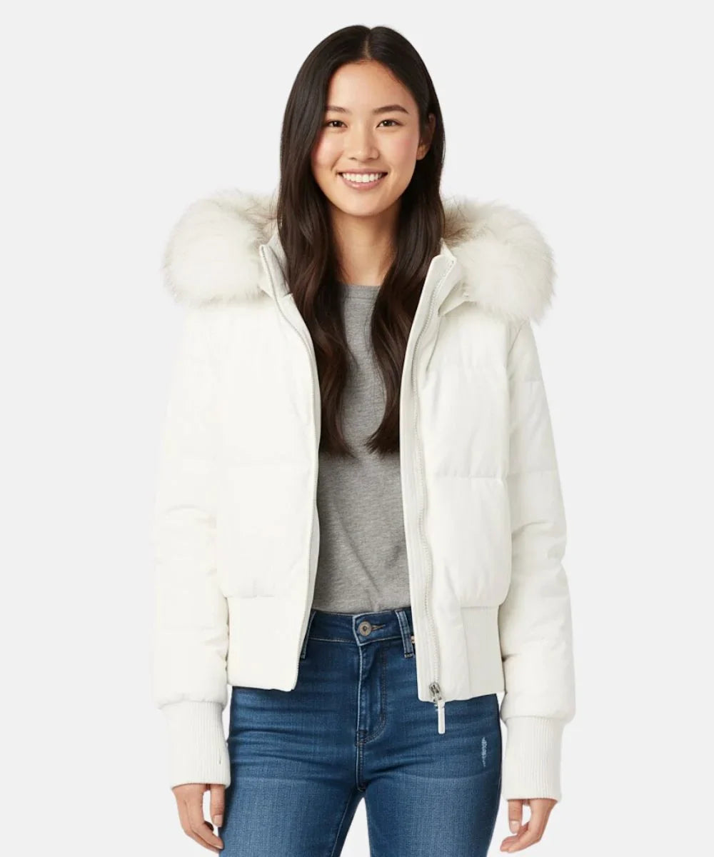 Women's Quilted Winter Jacket with Warm & Removable Hood | Wearclo