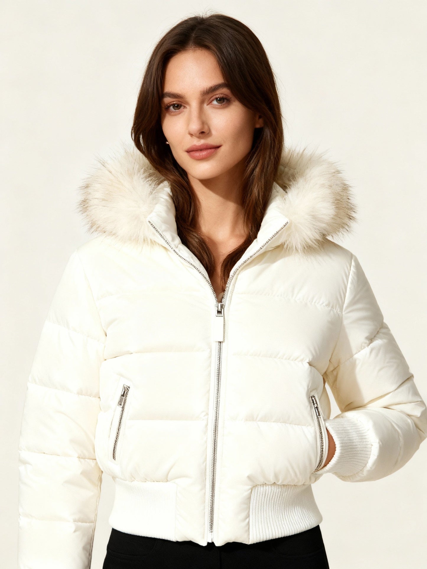 Women's Quilted Winter Jacket with Warm & Removable Hood | Wearclo