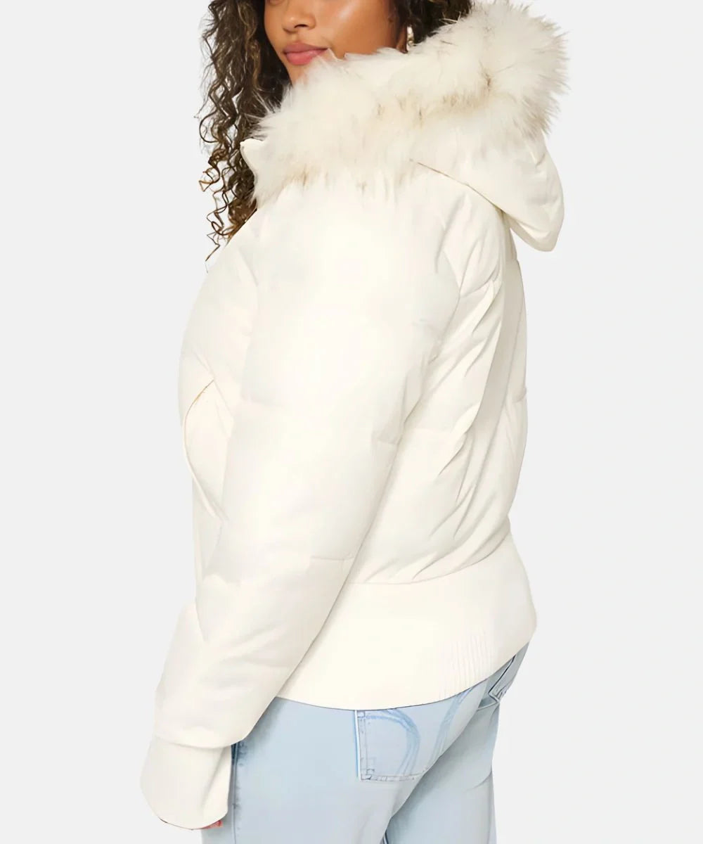 Women's Quilted Winter Jacket with Warm & Removable Hood | Wearclo