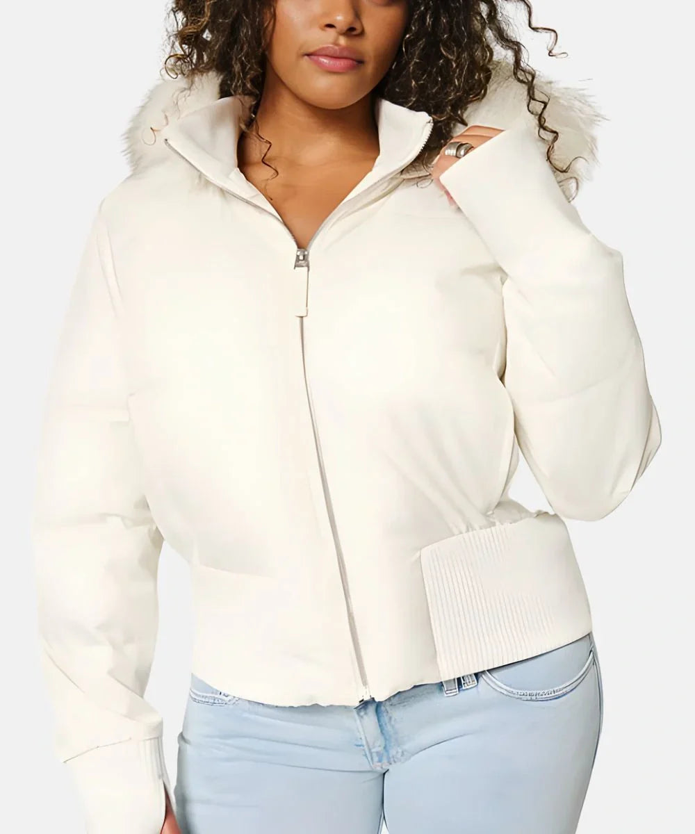 Women's Quilted Winter Jacket with Warm & Removable Hood | Wearclo