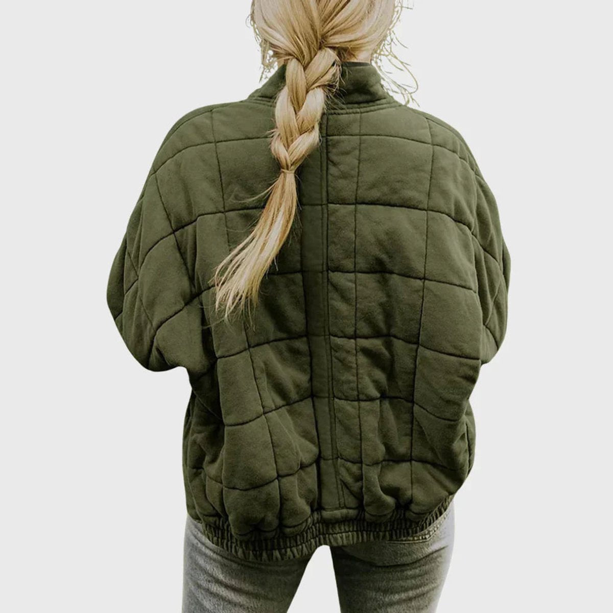 Women's Quilted Zip-Up Stand-Collar Puffer Coat