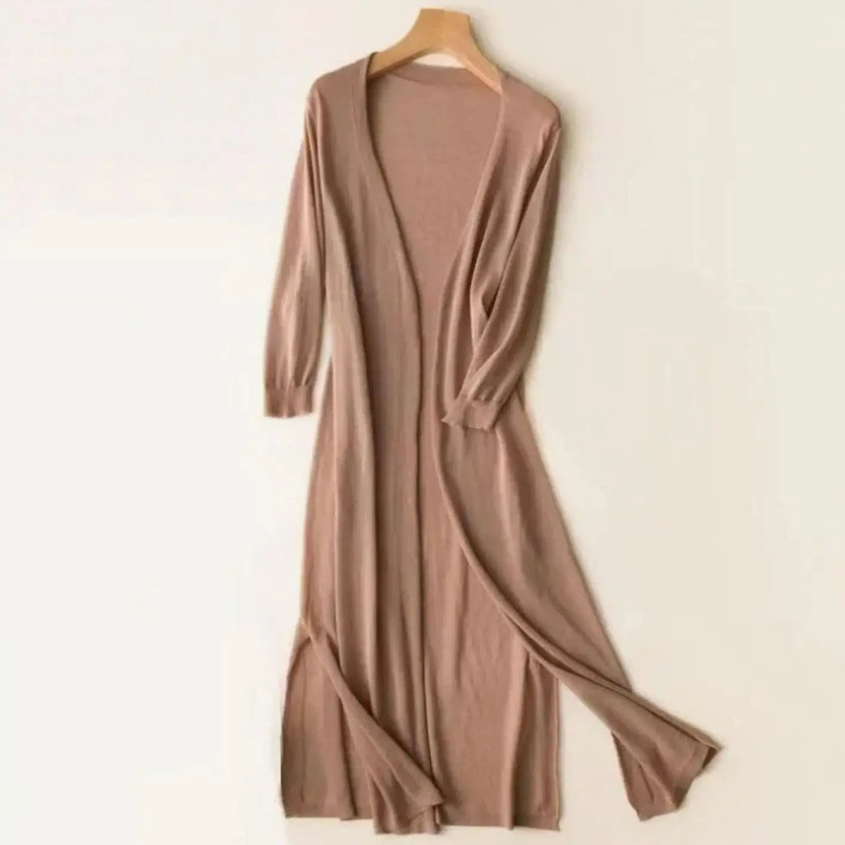 Women's Relaxed Open-Front Lightweight Longline Cardigan