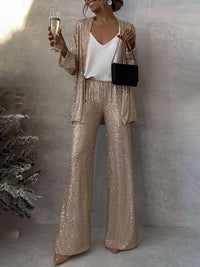 Wearclo | Women's Glamorous Sequin Pantsuit