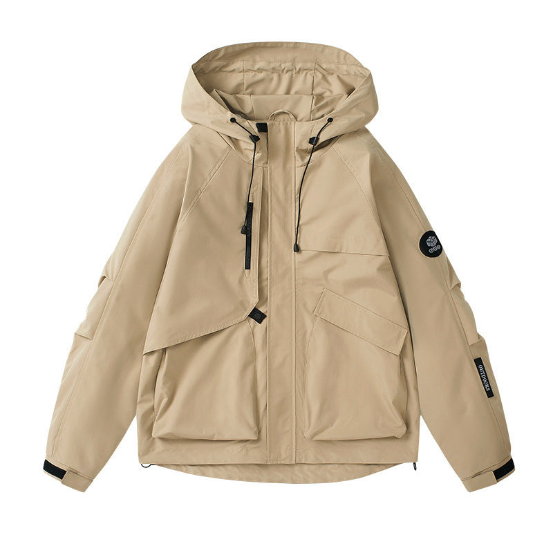 Women's Technical Outdoor Jacket with Breathable Membrane and Adjustable Hood