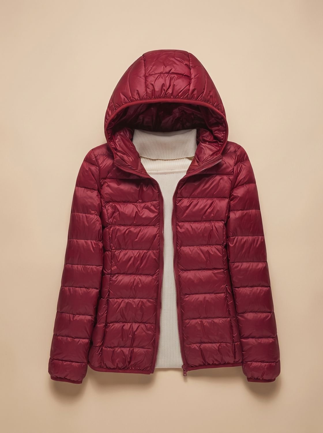 Women's Ultra-Light Hooded Quilted Winter Coat