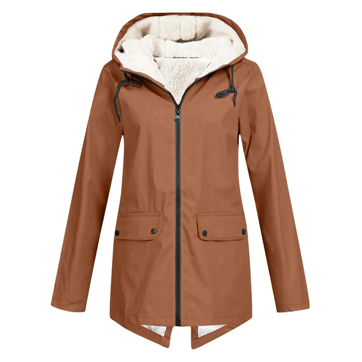 Women's Water-Repellent Sherpa-Lined Hooded Jacket
