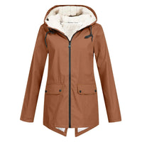 Women's Water-Repellent Sherpa-Lined Hooded Jacket