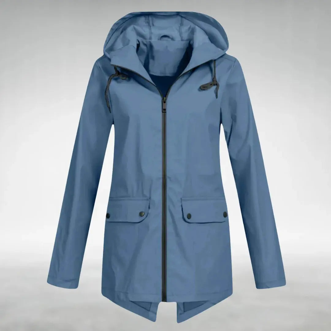 Women's Waterproof Lightweight Jacket with Adjustable Hood