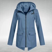 Women's Waterproof Lightweight Jacket with Adjustable Hood