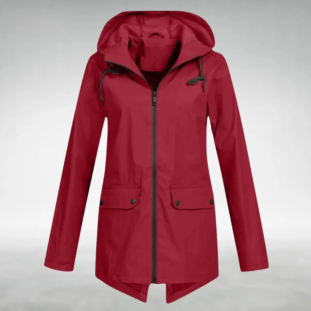 Women's Waterproof Lightweight Jacket with Adjustable Hood
