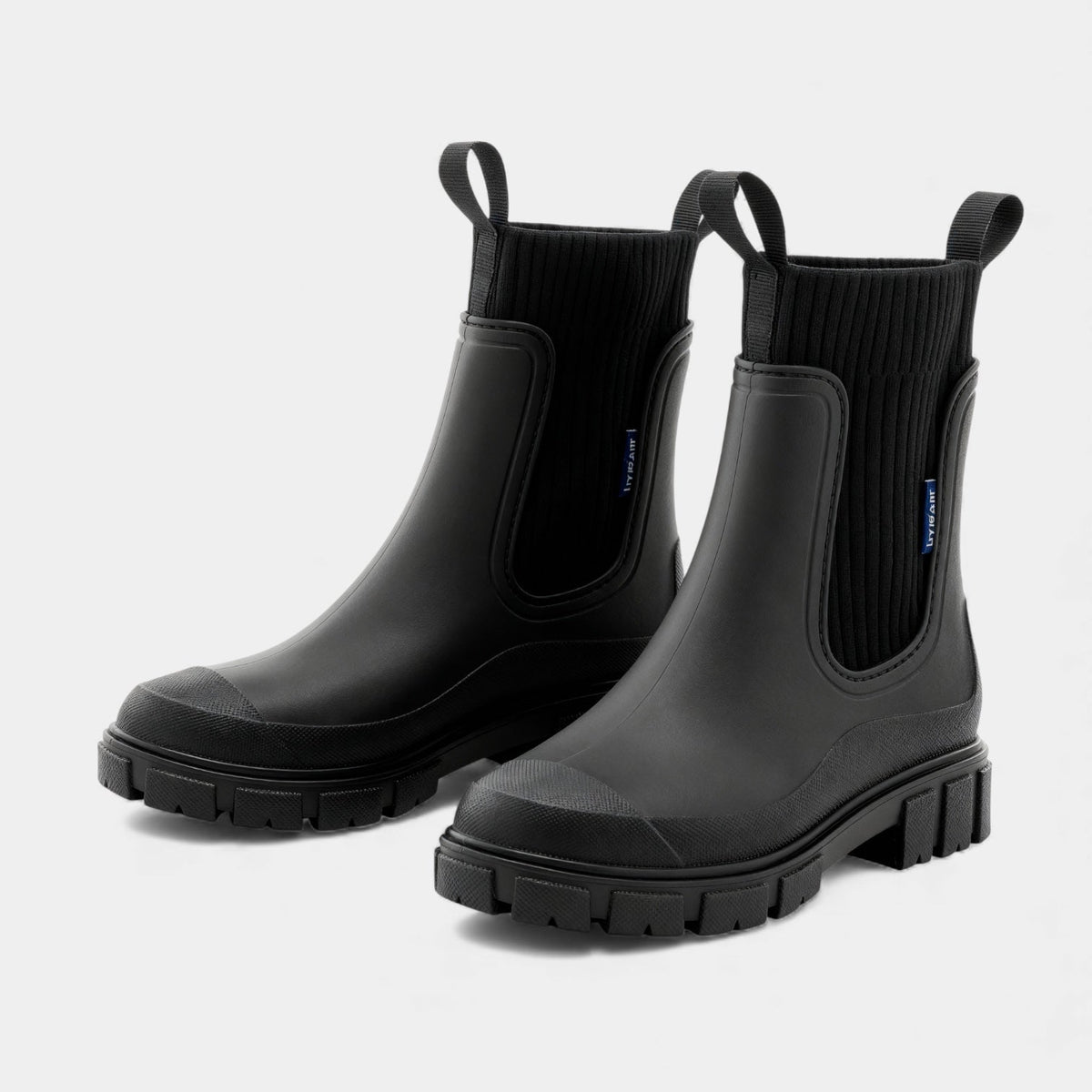 Women's Waterproof Slip-On Chelsea Boots with Smooth Finish