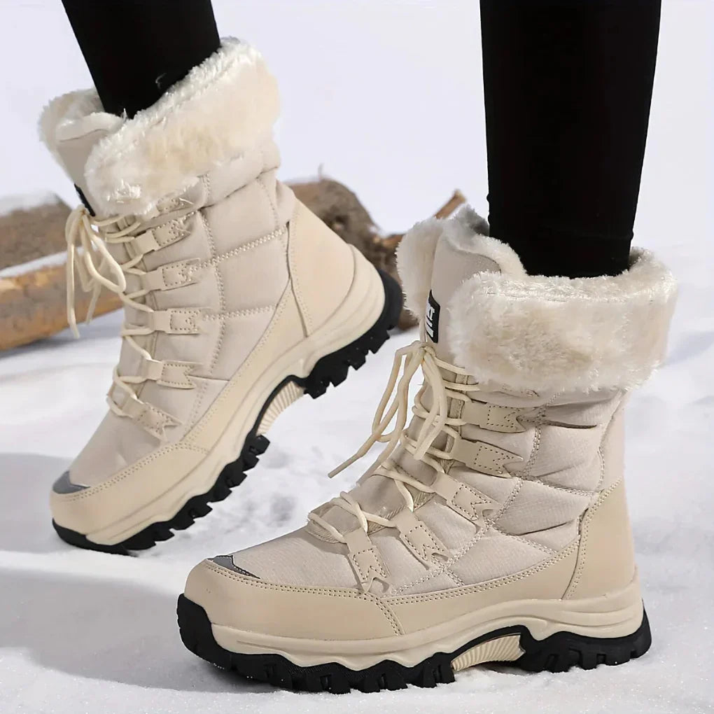 Women's Winter Snow Boots with Soft Lining and Enhanced Grip