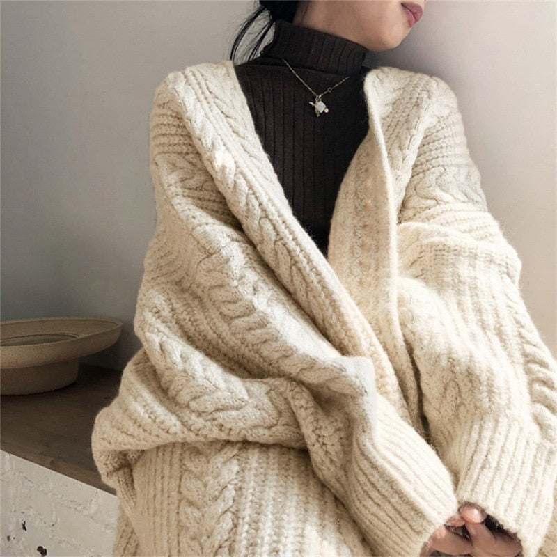 Women's Wool Knit Cardigan