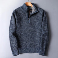 Wool-Blend Quarter-Zip Sweater