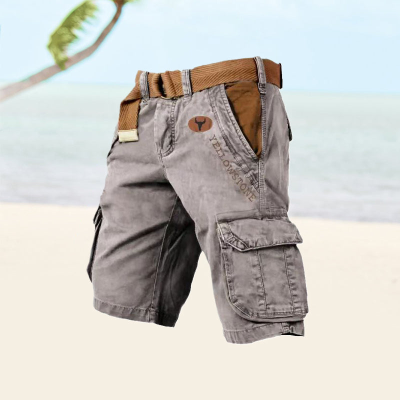 Image of Zachary | Men's Belted Cargo Shorts
