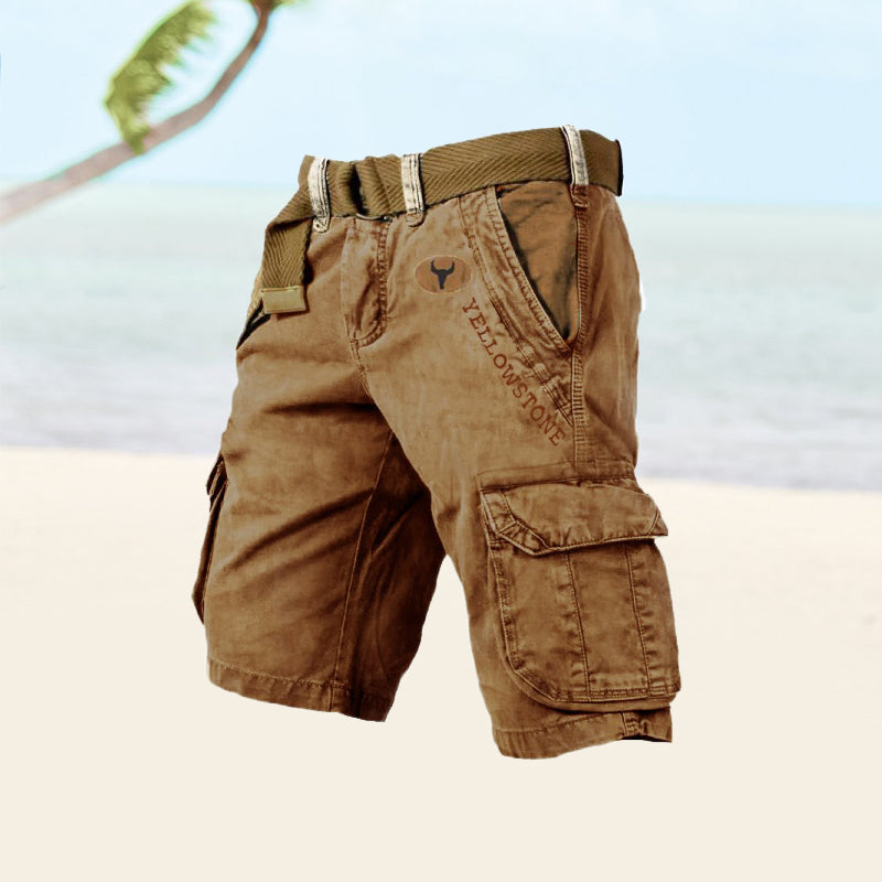 Image of Zachary | Men's Belted Cargo Shorts