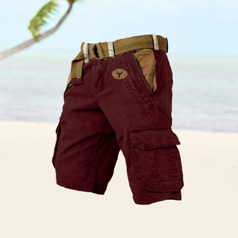Image of Zachary | Men's Belted Cargo Shorts