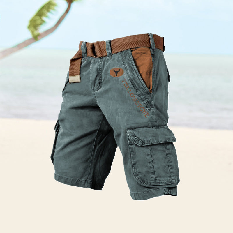 Image of Zachary | Men's Belted Cargo Shorts